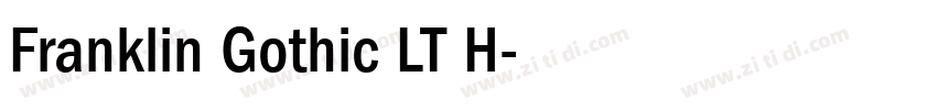 Franklin Gothic LT H字体转换